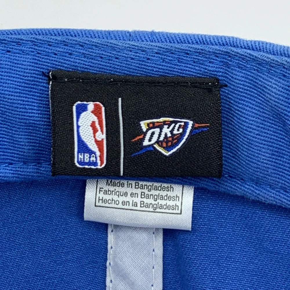 Oklahoma City OKC Thunder Blue Hat YOUTH Adidas NBA Basketball Snap OSFM Cap